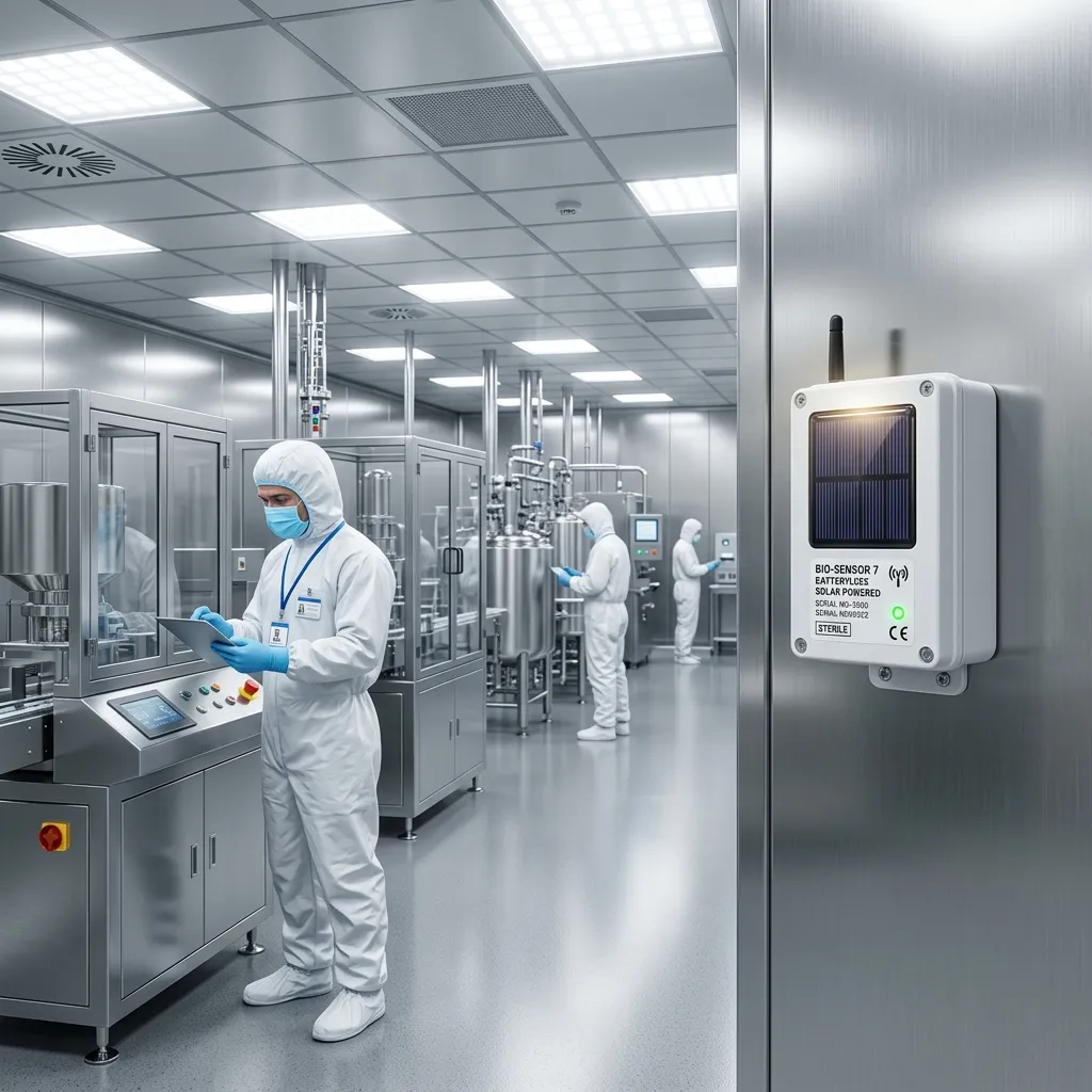 Cleanroom Light Energy Harvesting Sensor