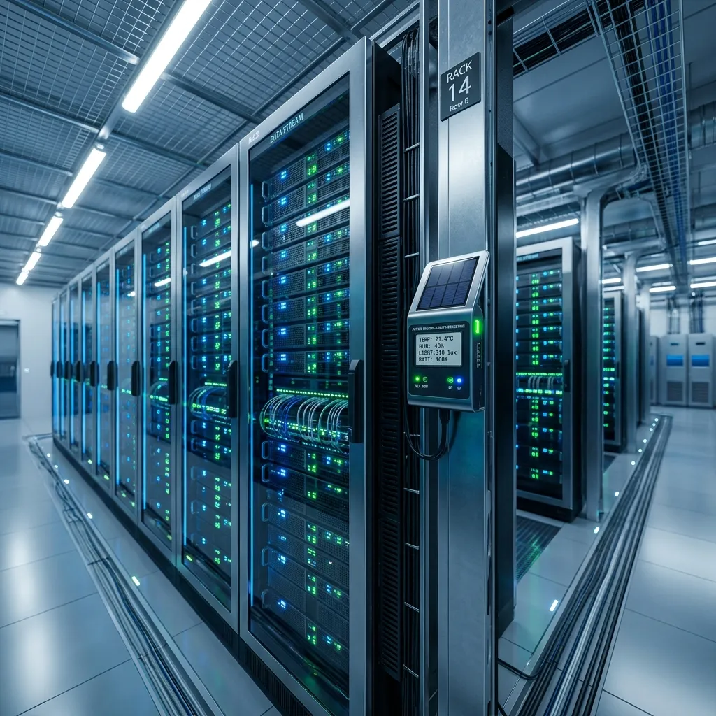 Data Center Light Harvesting Sensor