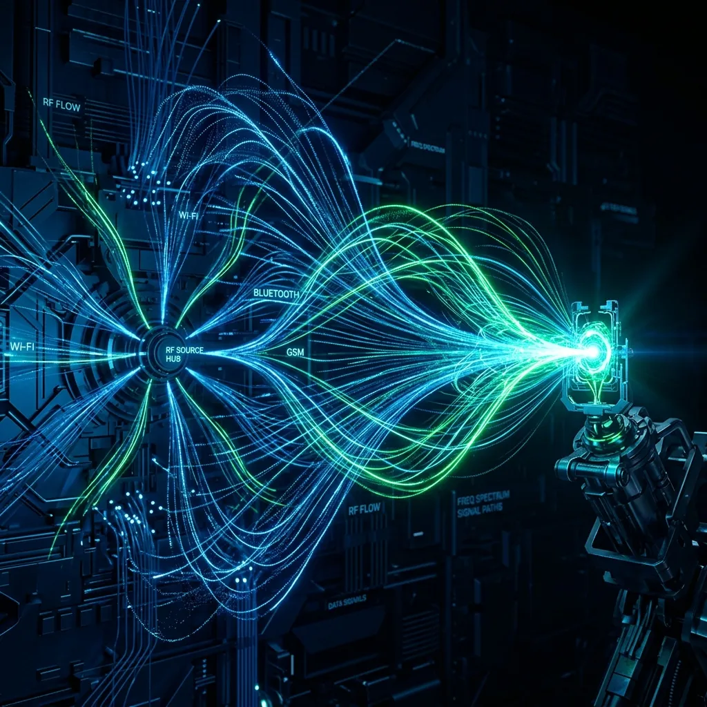 Radio frequency (RF) electromagnetic waves batteryless energy harvesting technology