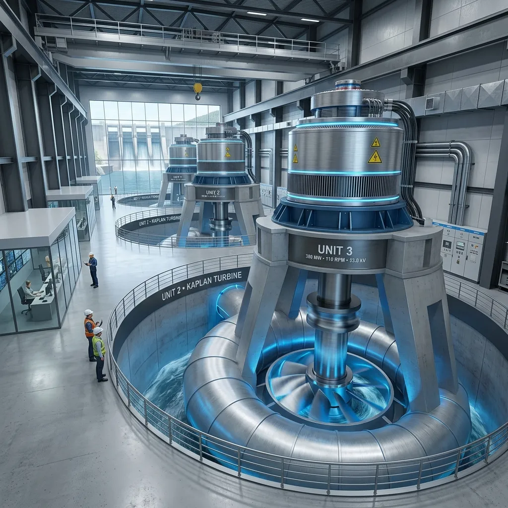 Hydroelectric Dam Kinetic Energy Harvesting Turbines