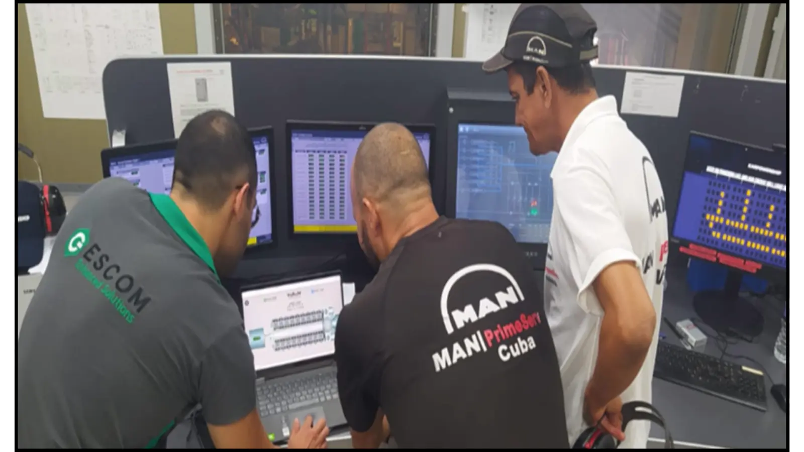 Industrial wireless sensor installation showing Karpowership Scada detail