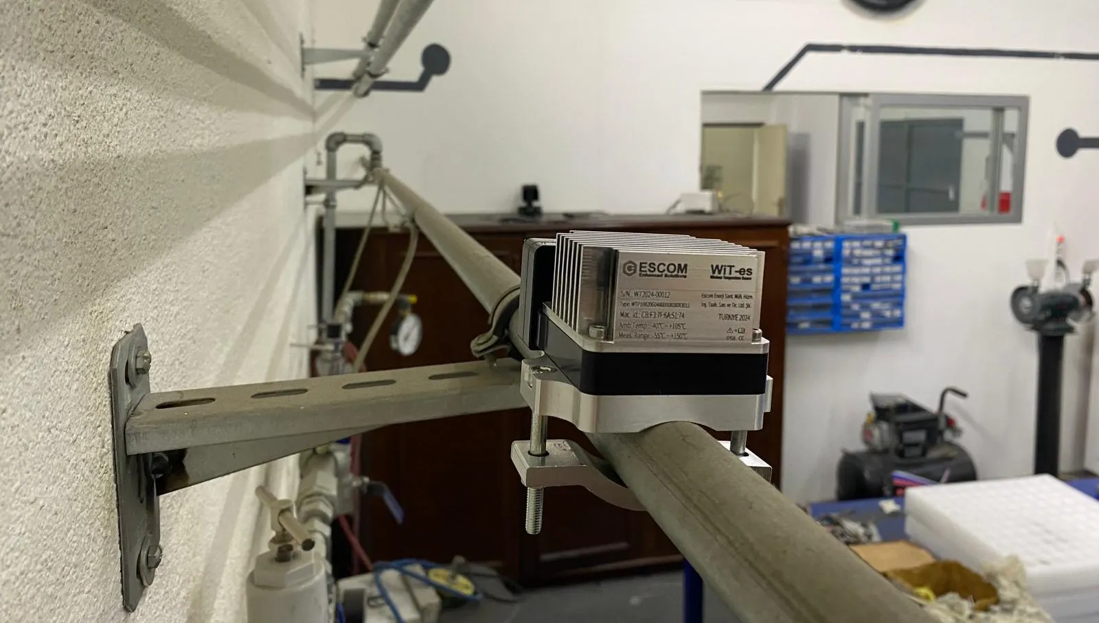 Sensor de medición de temperatura de superficie de tubería inalámbrico sin batería WiT-es Pipe Surface